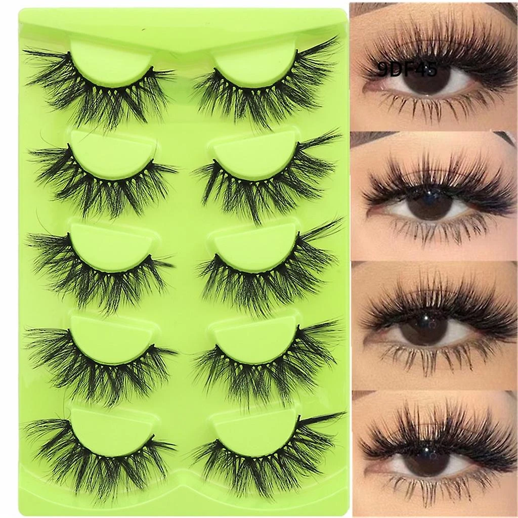 5 Pairs Long Wispy Fake Eyelashes Curl Volumes Strips Lashes For Women Girls 9DF48 4 5 Pairs Long Wispy Fake Eyelashes Curl Volumes Strips Lashes For Women Girls 9DF48 - Image 4