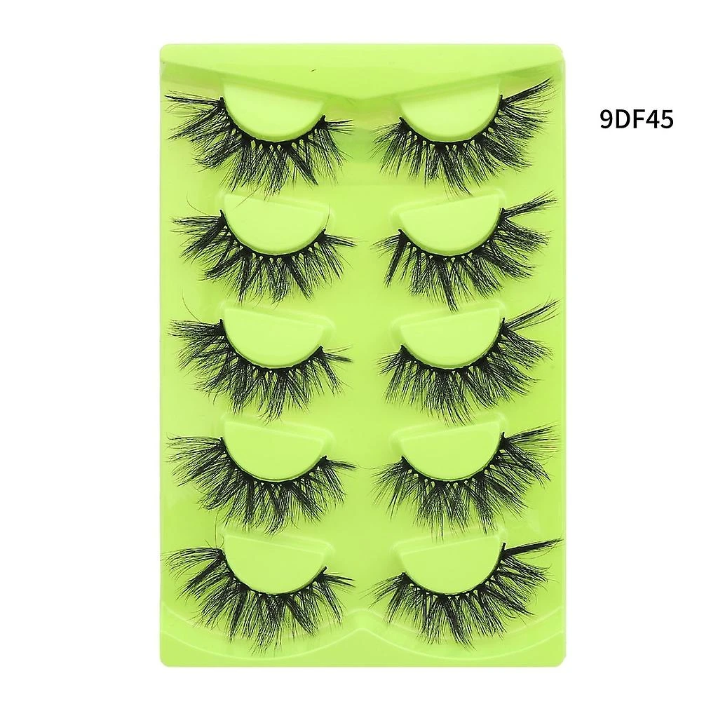 5 Pairs Long Wispy Fake Eyelashes Curl Volumes Strips Lashes For Women Girls 9DF48 1 5 Pairs Long Wispy Fake Eyelashes Curl Volumes Strips Lashes For Women Girls 9DF48