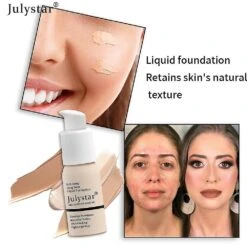 Julystar Liquid Coverage Foundation Facial Base Cream Brighten Moisturizer Mineral Full 30ml -Cosmetics Promotion Store 1384373142 max