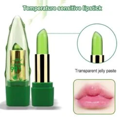 Natural Aloe Vera Balm Jelly Lipstick Charming Shine Long-lasting Moisturizing Lip Makeup Temperature Color Changing New -Cosmetics Promotion Store 1396536623 max