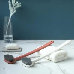 Back Brush, Back Scrubber For Shower, Back Shower Brush Long Handle, Back Washer For Men Women Elderly(1pc, White) -Cosmetics Promotion Store 1403001583 max