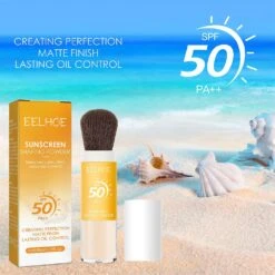 Sunscreen Setting Powder, Spf 50 Pa++, Mineral Sunscreen Brush Powder, Oil Control Natural Matte Finish, Long Lasting Lightweight Breathable Suitable -Cosmetics Promotion Store 1419735393 max