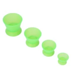 4pcs Silicone Mixing Bowls Paint Facial Mask Blending Dental Material Mixing BowlGreen