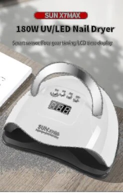 180w X7 Max Dual Uv Led Lamp Nail Dryer