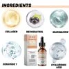3pcs OUHOE Resveratrol Collagen Serum Skin Care Facial Essence Liquid NIACINAMIDE Firming Moisturizing Soothing Nourishing Face Serum Skin Care