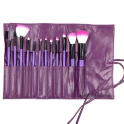 12Pcs Makeup Brushes Set Eye Shadow Eyebrow Powder Brush With PU Storage For Case For Facial Cosmetic Tools Pink -Cosmetics Promotion Store 1447480364 max