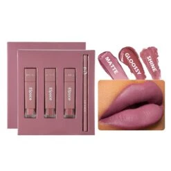 Matte Shine GlossyLipstick Lipliner Set Waterproof Long Lasting Non-Stick Cup 7 Matte Shine GlossyLipstick Lipliner Set Waterproof Long Lasting Non-Stick Cup -Cosmetics Promotion Store 1447572561 max