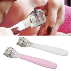 Professional Stainless Steel Callus Corn Hard Skin Remover Plastic Handle Foot R White -Cosmetics Promotion Store 1447702270 max