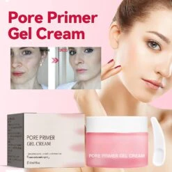 Pore Primer Gel Cream, Foundation Pore Shrink Cream Magical Perfecting Base Face Primer Pore Gel Cream, Invisible Pore Isolation Concealer 1 Pcs
