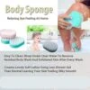 Body Shower Bath Sponge Multicolor Exfoliating Sponge - Pack Of 3 Bath Scrubber