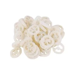 4-6cm Wide 100pcs/lot Natural Loofah Slice Diy Customize Soap Tools, Cleaner, Sponge Scrubber, Facial Soap Holder