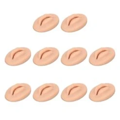 3D Fake Lips For Semi Permanent Tattoo Training - 10PCS Silicone Practice Lips (Dark Skin Colour) -Cosmetics Promotion Store 1467799627 max
