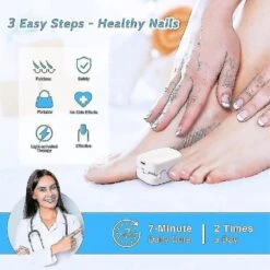 Portable Nail Fungus Treatment Device Fingernail Toes Infections Light Therapy Onychomycosis Toes Treatment