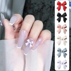 Colorful Bow-knot Nail Stud Rhinestones Crystal, 3d Bow Nail Art Decorations, Nail Accessories Set For Nail Stones Design Diy Decoration -Cosmetics Promotion Store 1474363248 max