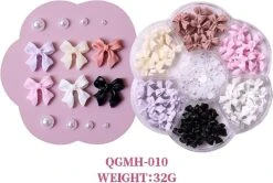 Colorful Bow-knot Nail Stud Rhinestones Crystal, 3d Bow Nail Art Decorations, Nail Accessories Set For Nail Stones Design Diy Decoration
