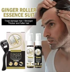 Derma Roller And Hair Growth Serum Kit, Thicken And Strengthen For Hair Regrowth With 0.25MM Derma Roller, Anti Hair Loss Trengthen Hair Roots -Cosmetics Promotion Store 1474534762 max