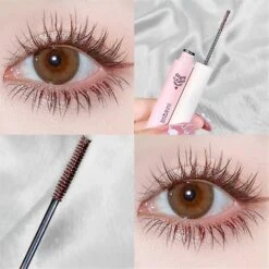 New Korean Cosmetics Black Brown Mascara Lengthens Eyelashes Extra Volume Waterproof Natural Lashes Female Professional Makeup Black