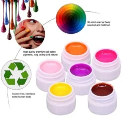 Nirvana 36 Colors Uv Color Gel, Uv Nails Set, Gel Colors For Nails, Nail Art Color Gel Set, Gel Nails Colors, Nail Polish Nails, Gel Nails For Nail Ar -Cosmetics Promotion Store 1485743624 max
