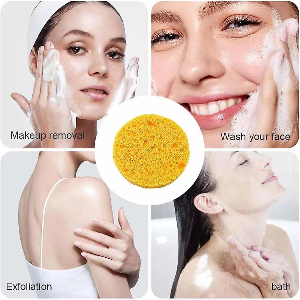 30Pcs Glow Up Pads - Turmeric & Kojic Acid Skin Care Pads, Natural Compressed Sponge For Face And Back Cleansing Exfoliating 2 30Pcs Glow Up Pads - Turmeric & Kojic Acid Skin Care Pads, Natural Compressed Sponge For Face And Back Cleansing Exfoliating - Image 2