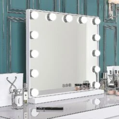52x42cm Hollywood Vanity Mirror With 14 Led Light Bulbs Newway (bulb Only)