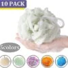 10-pack Shower Sponge Loofah, Multicolor Mesh Shower Ball, Reusable XXF