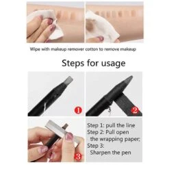 Hard Core Pull Line Fog Eyebrow Pencil Permanent Makeup White Eyeliner Waterproof Natural Long-lasting For Makeup Artists -Cosmetics Promotion Store 1490340261 max