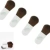 Mini Makeup Brush Loose Powder Brushes Travel Blush Brushes Cosmetics Applicator Makeup Tool With Storage Case(4pas)