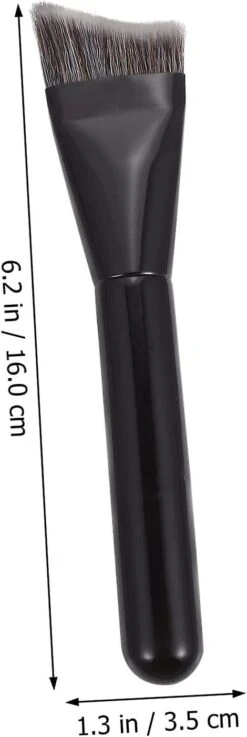 2 Pcs Makeup Brush Portable Contouring Brush Black Makeup V-shaped Fixed-point Contouring Brush Fashion Trimming Brush Smudge Brush Wooden