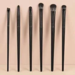 N/a 6PCS Eyes Makeup Brushes Set Professional Soft Contouring Eyeshadow Eyeliner Eyebrow Brush Beauty Cosmetic Tool