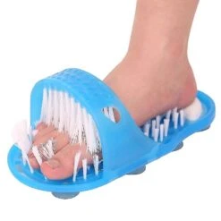 Bathroom Shower No Bending Feet Brush Foot Cleaning Bristle Slipper