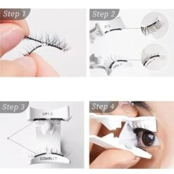 Magnetic False Eyelash With Eyelash Curler Artificial Extension Eyelashes For Beginner Professional Set A -Cosmetics Promotion Store 1492247512 max