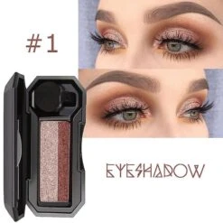Double Color Lazy Eye Shadow Makeup Palette Glitter Palette Waterproof Shimmer -Cosmetics Promotion Store 149497529 max