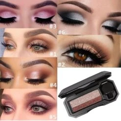 Double Color Lazy Eye Shadow Makeup Palette Glitter Palette Waterproof Shimmer -Cosmetics Promotion Store 149497530 max