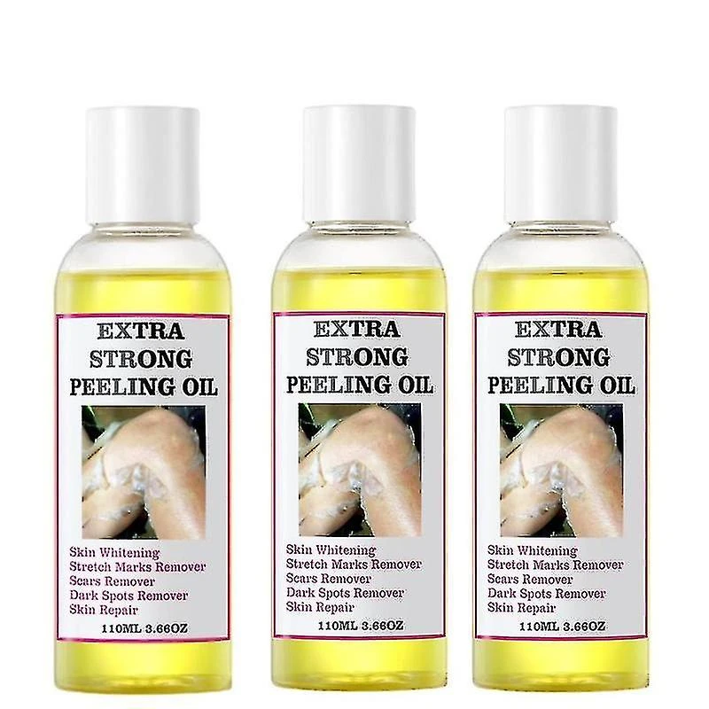 Extra Strength Yellow Peeling Oil - Skin Whitening & Exfoliating For Dark Spots (110ml)n 3PCS 1 Extra Strength Yellow Peeling Oil - Skin Whitening & Exfoliating For Dark Spots (110ml)n 3PCS
