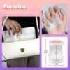 Mini Uv Led Nail Art Lamp, Mini Uv Gel Nail Art Lamp, Nail Dryer, Portable Nail Art Uv Lamp, Home Nail Salon Diy Quick Drying (pink)