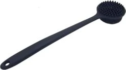 Back Scrubber For Shower Back Brush Soft Silicone Bath Body Brush With Long Handle, BPA-Free, Hypoallergenic