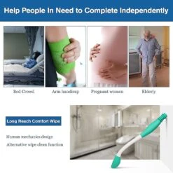 Long Reach Comfort Wipe Toilet Aids Tools, Bottom Wiper For Fat People, Disabled, Elderly, Pregnant, Surgery Recovery 1 Pcs 9 Long Reach Comfort Wipe Toilet Aids Tools, Bottom Wiper For Fat People, Disabled, Elderly, Pregnant, Surgery Recovery 1 Pcs -Cosmetics Promotion Store 1504566188 max