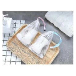 Soap Bag Soft For Shower, Soap Pouch Saver With Drawstring For Foaming And Drying,hangable (7 Pcs Mesh Soap Bag) [recommended Products] -Cosmetics Promotion Store 1513884660 max