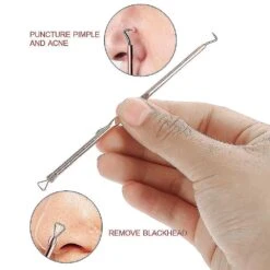 4pcs/set Acne Remover Tool Stainless Steel Rose Gold Double Head Needles Blackhead Extractor -Cosmetics Promotion Store 1527214577 max