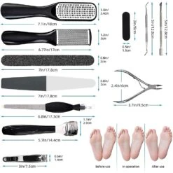 Pedicure Kit 15 In 1,Pedicure Set Foot File Callus Remover Hard -Cosmetics Promotion Store 1527215746 max