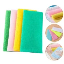 4pcs Household Exfoliating Bath Cloth Skin-friendly Nylon Shower Washcloth Body Scrubber 7 4pcs Household Exfoliating Bath Cloth Skin-friendly Nylon Shower Washcloth Body Scrubber -Cosmetics Promotion Store 1534870731 max