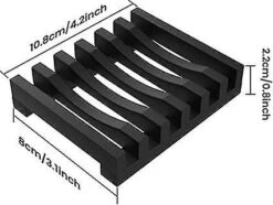 (black) Lot De 1 Porte-Savon, Conomiseur DtuiSavon En Silicone, BoteSavon De Douche, Nettoyage Facile, Schage, Vier, Pont De Baignoire, Goutto -Cosmetics Promotion Store 1534953142 max