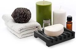 (black) Lot De 1 Porte-Savon, Conomiseur DtuiSavon En Silicone, BoteSavon De Douche, Nettoyage Facile, Schage, Vier, Pont De Baignoire, Goutto