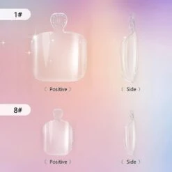 100 Pieces Fake Toenails In 10 Sizes False Toenails Full Cover Artificial French Toenails Clear Fake Toenail Tips With Box