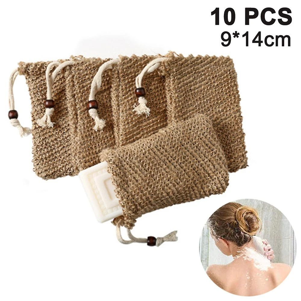 10 Pack Soap Bag Ideal For Scraps, Natural Fiber Soap Bags 4 10 Pack Soap Bag Ideal For Scraps, Natural Fiber Soap Bags - Image 4
