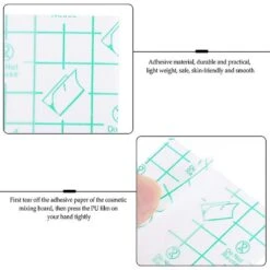 100Pcs Hand Palettes Disposable Makeup Hand Palettes Cosmetic Makeup Palettes 8cm X 8cm