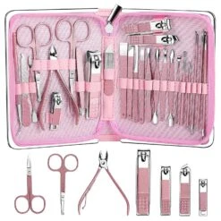 Beautiful Gift 26 Pcs Manicure Set, Nail Clippers Sets, Pedicure Kit Stainless Steel Nail Care Tools,professional Grooming Gift Kit,travel Manicure Ki