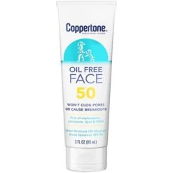 Coppertone Coppertone Face Oil Free Spf 50 Sunscreen Lotion, 3 Fl. Oz, 3 Fl Oz