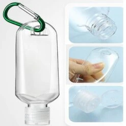 10pc 50ml Portable Hand Sanitizers Bottles Press Bottles / Dispensers Hanging Inverted B -Cosmetics Promotion Store 264626033 max