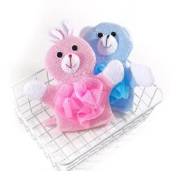 Cute Baby Bath Gloves Cartoon Animal Exfoliating Sponge Shower Brush Body Scrubber For Kids Skin Cleaner Bath Toys For Children Pink -Cosmetics Promotion Store 274233912 max